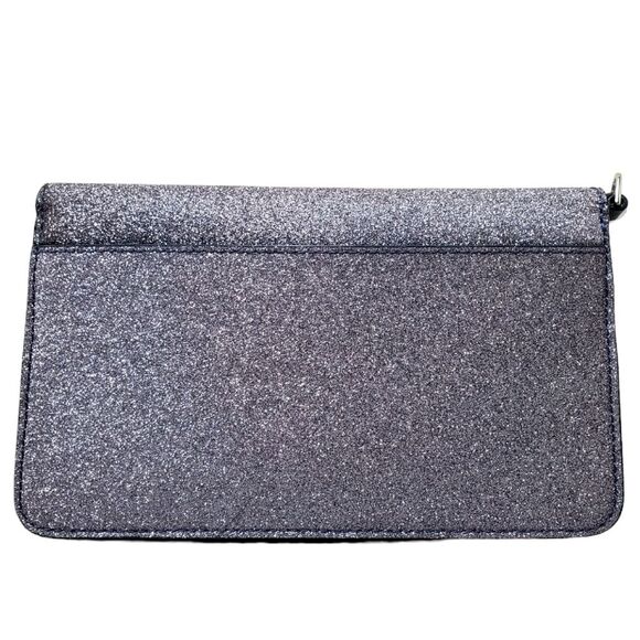 KATE SPADE Joeley Multifunctional Silver Glitter Wristlet Wallet - Picture 2 of 11